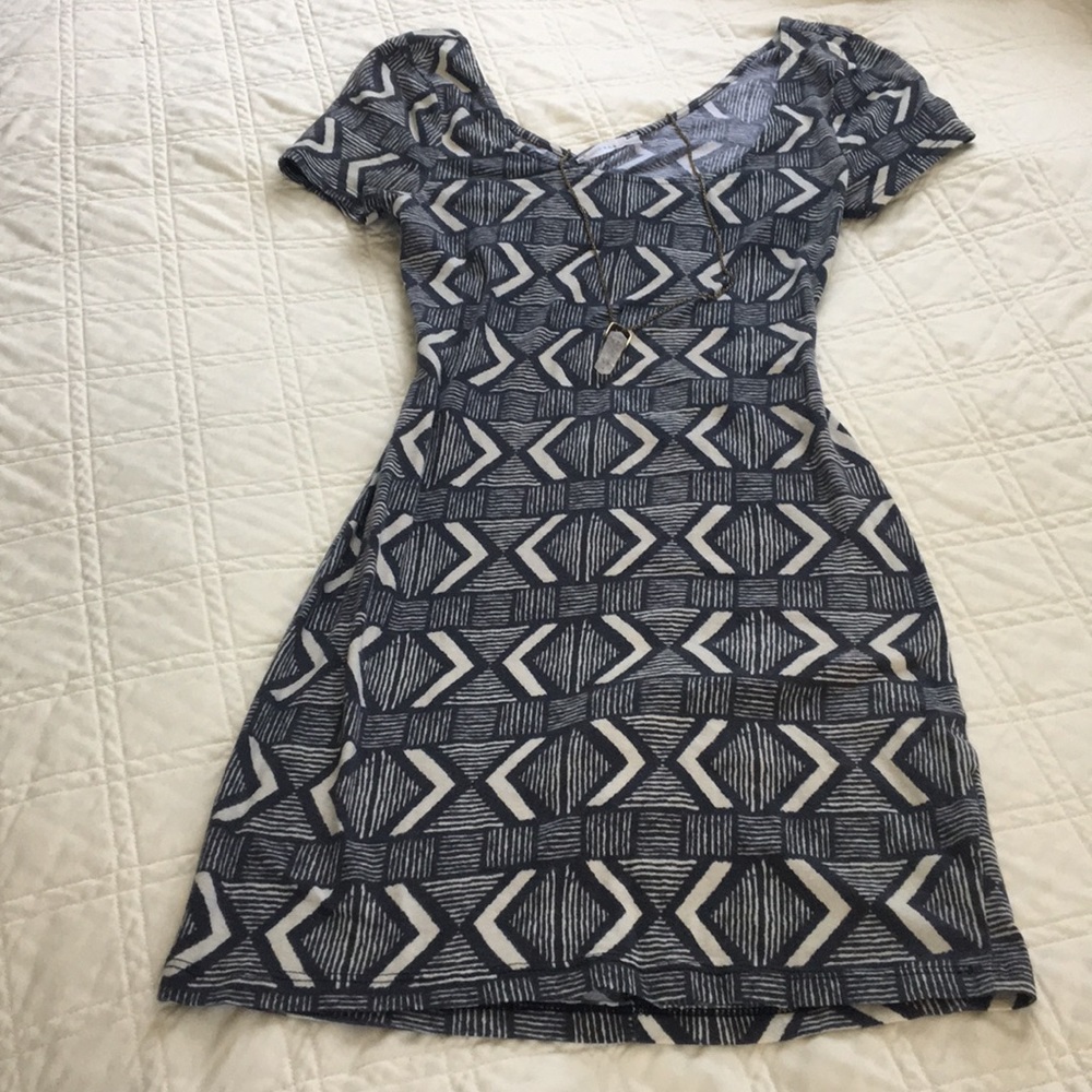Fun and wild woven print dress